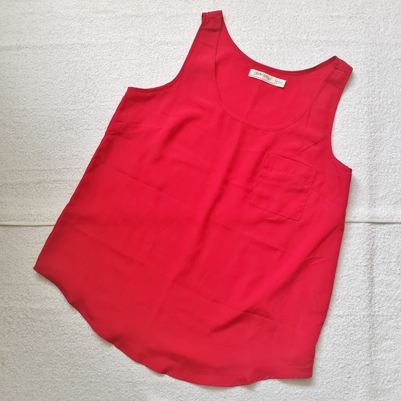 Faded Glory Red Tank Size 8-10 - Picture 1 of 4